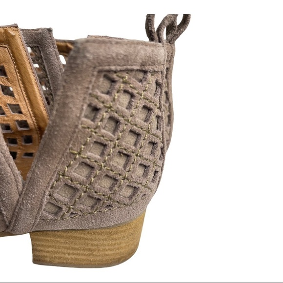 Jeffrey Campbell Taggart Leather Suede Cutout Booties 7 1/2 - Picture 8 of 11